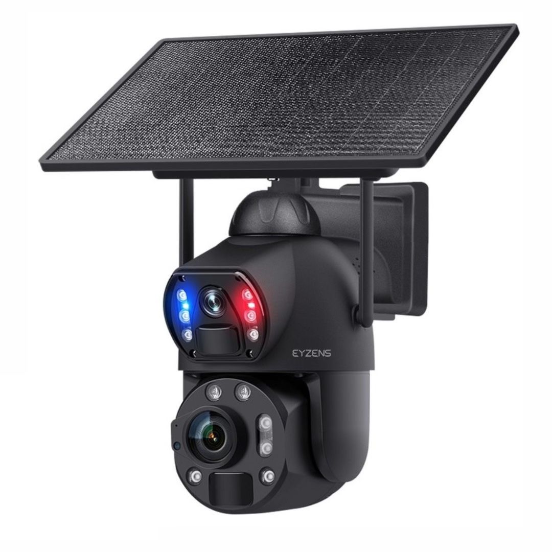 3,300ft Range 50x Zoom - 4K Solar Security Camera – No WiFi No Electricity