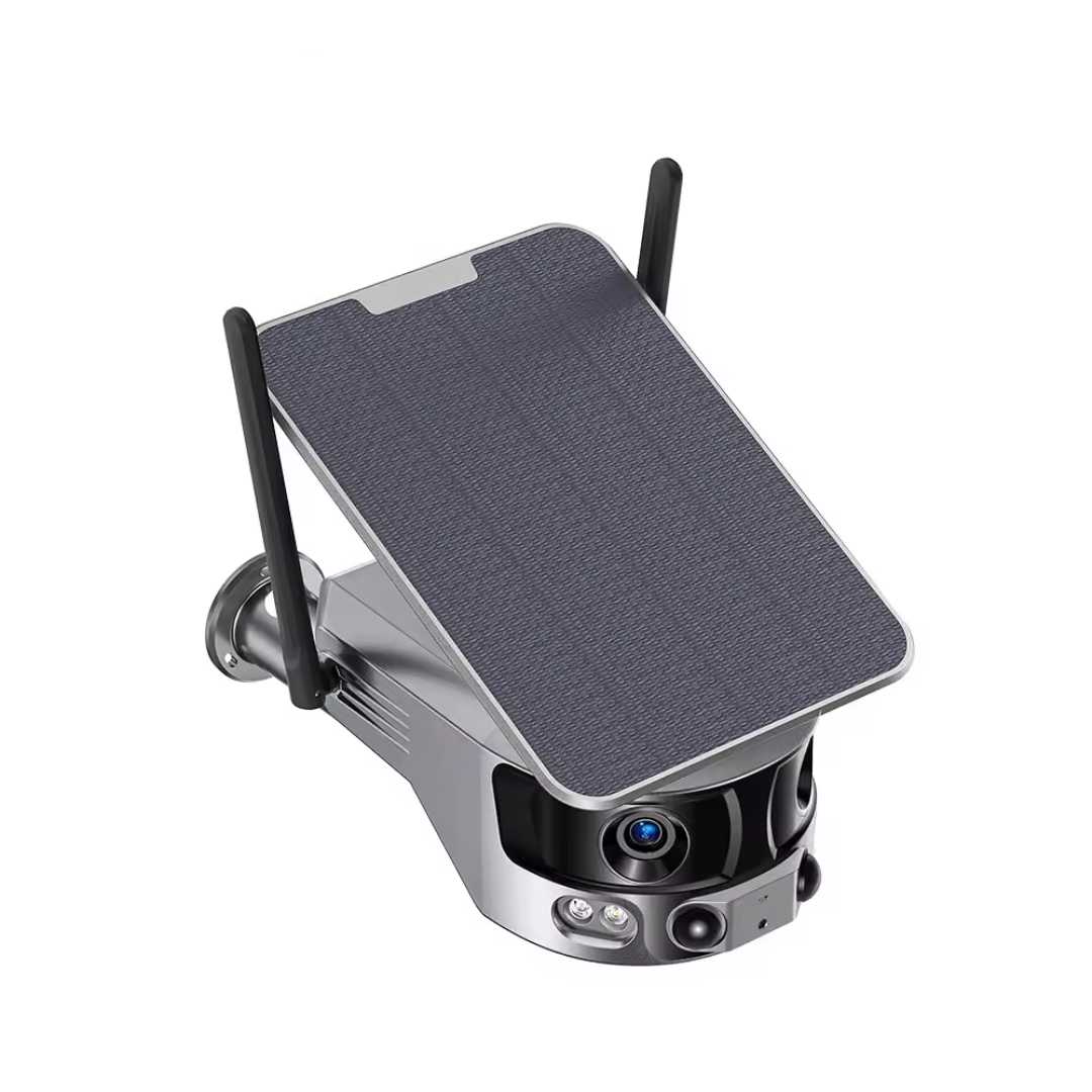 4K 180° Ultra Wide Fisheye-Lens Solar Powered Security Camera (no monthly fees)