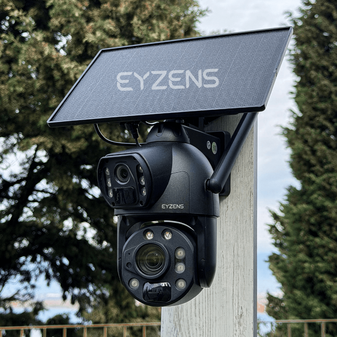 3,300ft Range 50x Zoom - 4K Solar Security Camera – No WiFi No Electricity