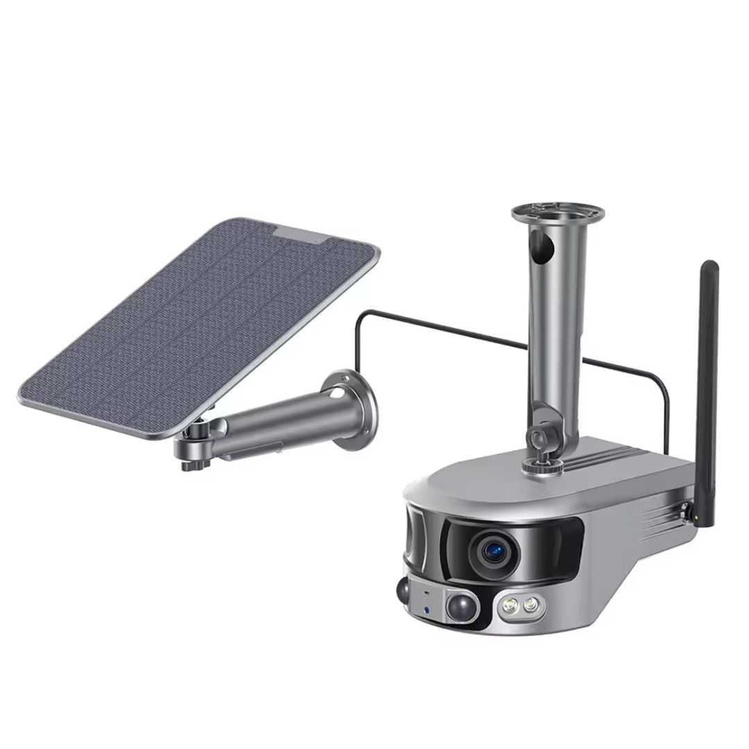 4K 180° Ultra Wide Fisheye-Lens Solar Powered Security Camera (no monthly fees)