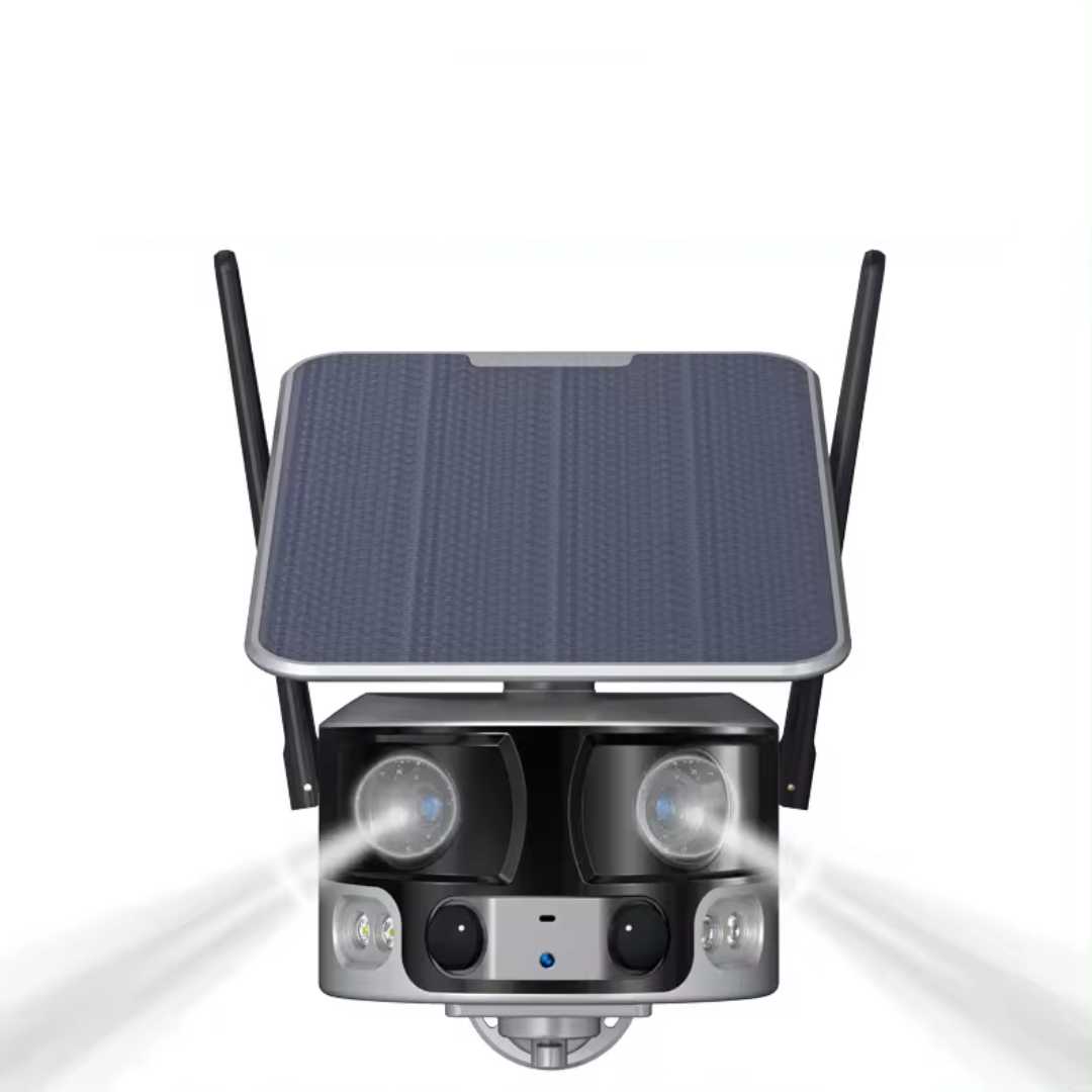4K 180° Ultra Wide Fisheye-Lens Solar Powered Security Camera (no monthly fees)