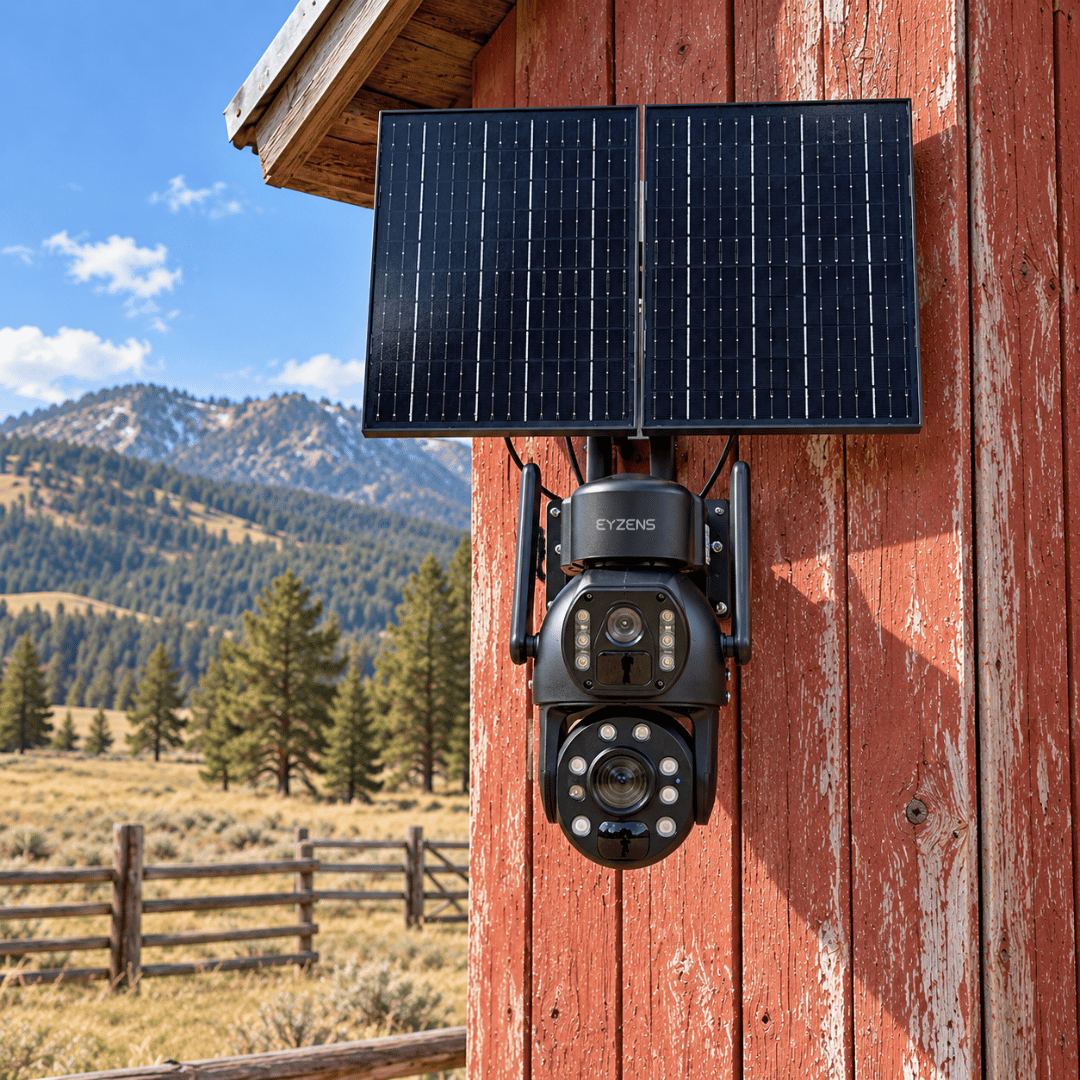 3,300ft Range 36x Zoom - 4K Solar Security Camera