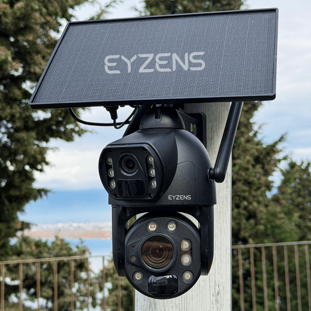 3,300ft Range 50x Zoom - 4K Solar Security Camera – No WiFi No Electricity