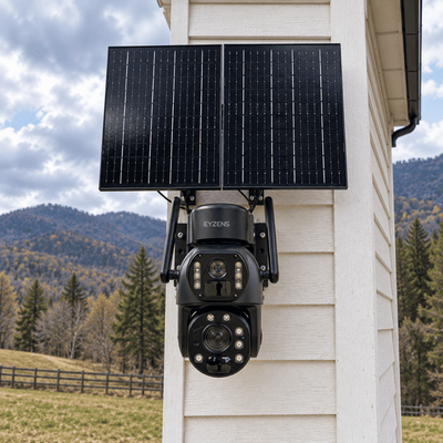 3,300ft Range 36x Zoom - 4K Solar Security Camera
