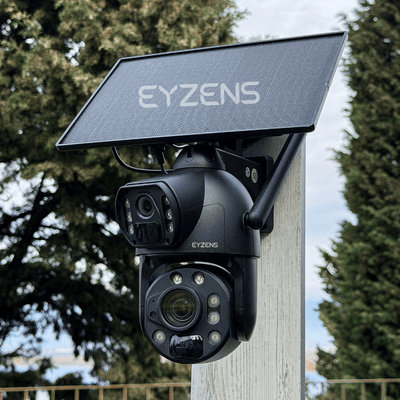 3,300ft Range 50x Zoom - 4K Solar Security Camera – No WiFi No Electricity