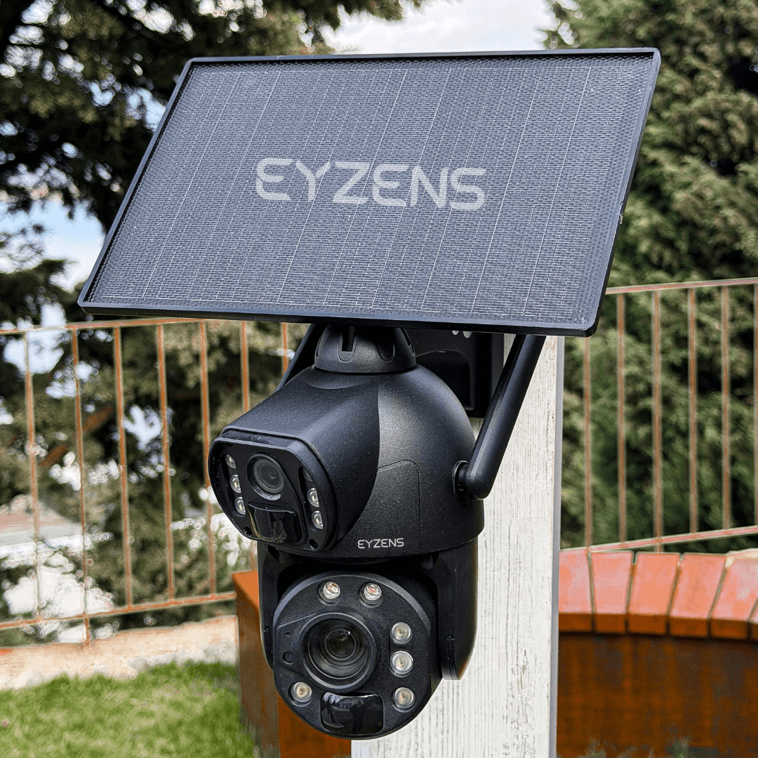 3,300ft Range 50x Zoom - 4K Solar Security Camera – No WiFi No Electricity