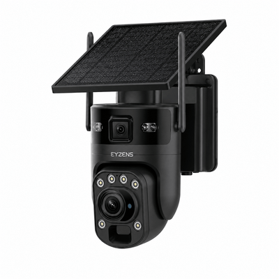 10x Optical Zoom - 1,700ft Range 4K Solar Security Camera WiFi